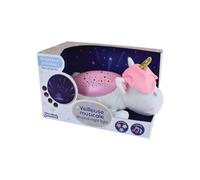 Peluches da notte e musicali LICORNE - JEMINI - +/- 39 cm - Rosa - Batterie - Plush