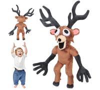 Peluches dei 99 Notti nella Foresta, Tenero Animale di Stoffa Orso Cervide Mostruoso con Decorazioni Morbide per Adulti, Bambini, Amanti dei Giochi e Collezionisti