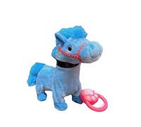 Peluches Et Animaux Interactifs - Cheval Jouet Électronique Qui Marche Avec Longe | Peluche Interactive Pour 3+ | Jouet Animal Éducatif Fille Garçon | Cheval À Tirer Sonore &