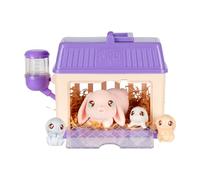 Little Live Pets Mamma Surprise Minis Coniglietto, cura la tua mamma di criceto o coniglietto nella sua stalla e 2, 3 o 4 mini bambini caldi benvenutiLittle Live Pets - Mama Surprise Minis