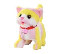 Peluga Cat robot, peluche gatto a piedi - GIOCHIONE CATTURA DI MOVIMENTO REALISTICA INTERAVIO con coda scodinante,Gattino elettronico da passeggio sugli animali per ragazzi, ragazze, giovani, bambini