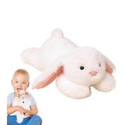 Peluga coniglio liscio, animale di ripieno di coniglio bugiardo - Orecchie floppy Huggable coniglio Peluga ripieni - Collezione di animali coccolosi Casta compagnia per la sala da studio, arredamento