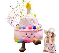 Peluga Custing Cushion - Melody Cushion, Cuscino Per Canzoni Di Compleanno | Giocattolo Di Torta Di Ripieno Musicale, Celebrazione Audio Regalo Peluche, Bambola Del Suono A Forma Di Torta, Decorazioni