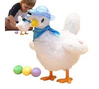 Peluga musicale musicale - pollo soft toy, animale audio interattivo | Adorabile figura ripieni con funzione di melodia incorporata e texture soffice ideale per l'intrattenimento per bambini e il dive