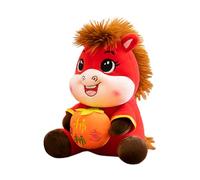 Peluga - Ultra Soft Spandex, Mascot Doll | Soft Chinese Capodanno Pingan Horse Toy per asilo, comodino, decorazioni di divano, regali per feste ed eventi