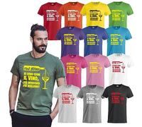 PELUSCIAMO T-Shirt Simpatica Maglietta Io Sono Come Il Vino Piu' Invecchio Piu' Miglioro | Personalizzabile con Nome e ETA' PS 27431-A-092