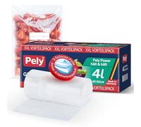pely 8674 - Sacchetti per congelatore, 4 l, 45 sacchetti, confezione risparmio (4 litri)