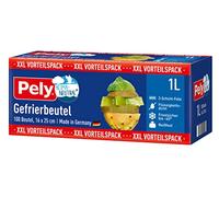 pely Sacchetti per congelatore, 1 l, Confezione Risparmio da 100 Sacchetti, Protezione Completa per Aroma e Gusto, Made in Germany
