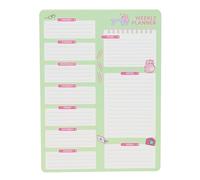 PEMBE THE PINK CAT - Planning settimanale, ideale per bambini in età scolare, comodo e versatile, qualità e resistenza,