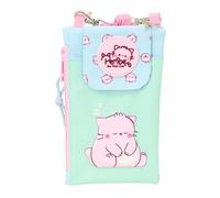 Safta Portamonete PEMBE THE PINK CAT – per cellulare, comodo, qualità e resistenza, 19 x 10 cm