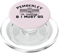 PEMBERLEY sta chiamando & I MUST GO Pride Prejudice Austen Meme PopSockets PopGrip per MagSafe