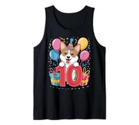 Pembroke 10 ° compleanno ragazzo ragazza 10 anni decimo dieci Corgi Canotta