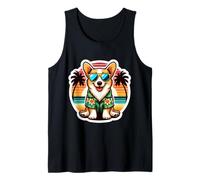 Pembroke Gallese Corgi Proprietario Del Cane Estate Vibes Vacanza Vintage Canotta