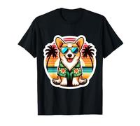 Pembroke Gallese Corgi Proprietario Del Cane Estate Vibes Vacanza Vintage Maglietta