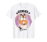Pembroke Welsh Corgi Cane Mamma Papà Kawaii Dog Doodles Maglietta