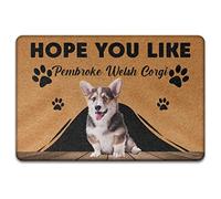 Pembroke Welsh Corgi, Per Il Regalo Degli Amanti Dei Cani Zerbino Di Benvenuto Lavabile Tappetini Porta Dingresso Confortevole Tappetino Da Bagno Per Soggiorno Balcone Interno 40X60Cm