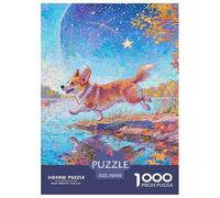 Pembroke Welsh Corgi Puzzle 1000 Pezzi Divertimento Per Adulti Cute Pet Dog Puzzle Impegnativo E Difficile Per Straordinario Classici Giochi Rilassamento Puzzle Per Uomo E Done Idea Regalo 70x50cm/100