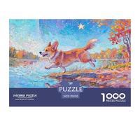 Pembroke Welsh Corgi Puzzle 1000 Pezzi Per Adulti Cute Pet Dog Puzzle Impegnativo E Difficile Per Straordinario Classici Giochi Rilassamento Regalo Per Amore E Amico Decorazione Della Famiglia 70x50cm