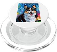 Pembroke Welsh Corgi Ritratto Starry Night Dog Opera d'arte PopSockets PopGrip per MagSafe