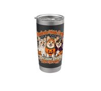 Pembroke Welsh Corgis perché le persone sono inquietanti e spettrali Bicchiere termico in acciaio inox doppia parete