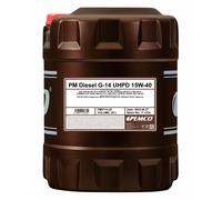 PEMCO 20 Litro Diesel G-14 Uhpd 15W-40 olio motore Api CJ-4 / Sn Acea E7/E9 Jaso