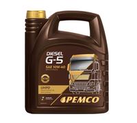 5 Litro Pemco SAE 10W-40 Diesel G-5 Uhpd Olio Motore