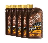 Pemco idrive 340 5W-40 Olio, Acea A3/B4 , Api Sn / CH-4, BMW LL-01, 5x1 Litro