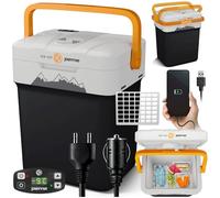 peme Essential | 26 L | Adventure Orange | Termoelettrico | con Modalità ECO | AC/DC | per Raffreddare e Riscaldare | Box Frigo con Connessione 12 Volt e 230 Volt | Mini Frigorifero