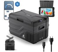 peme Quest 26,8L - Frigorifero a compressore con controllo tramite app, funzione congelamento & riscaldamento, alimentazione 12V/24V & 230V - Perfetto per campeggio, outdoor & auto