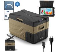 peme Quest 26,8L - Frigorifero a compressore con controllo tramite app, funzione congelamento & riscaldamento, alimentazione 12V/24V & 230V - Perfetto per campeggio, outdoor & auto