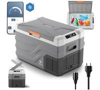 peme Quest 26,8L - Frigorifero a compressore con controllo tramite app, funzione congelamento & riscaldamento, alimentazione 12V/24V & 230V - Perfetto per campeggio, outdoor & auto