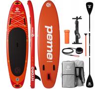 peme Tavola Sup Gonfiabile Adulti Stand Up Paddle Board Canoa Rigida da Mare 320cm per Surf Standup Acquatico Sport Mare Lago Fiume Equilibrio Stabilità 18PSI fino a 150kg - HYDRO Adventure Orange