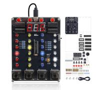 PEMENOL Kit da gioco per progetti di saldatura fai da te, gioco interattivo da tavolo 2 in 1 con Master ritmo e sfida di memoria, luci LED, effetti sonori, difficoltà e velocità regolabili, progetto