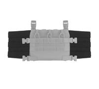 Peminkoo Set di Pannelli Laterali Molle per portapiatti Tattici, Stile Serie R, per Gilet da Caccia Airsoft, equipaggiamento da Petto, Adattamento per Tasca per Caricatore/Borsa per Radio (Black)