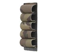 Peminkoo Tactical Ammo Pouch Molle 5 Rounds 12 Gauge Fucile da caccia Supporto appeso Proiettile Cartuccia (CP)