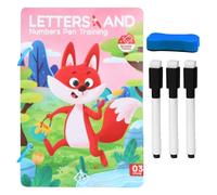 Pen Control Handwriting Cards - 25 Reusable Early Education Sheets with Interactive Design, Smooth Learning Tool with Colored Patterns, Kids Classroom Home Practice for Boys Girls Students