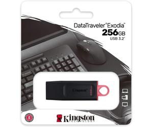 PEN DRIVE 256GB KINGSTON USB 3.2 / 3.0 / 2.0 Veloce CHIAVETTA USB DTX/256GB