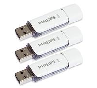 Pen Drive 32gb USB 2.0 Philips Snow Edition Grey FM32FD70E/00 chiavetta flash drive (32 GB) confezione da 3 pezzi