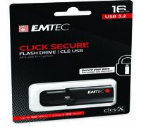 Pen Drive B120 Click Secure Emtec - USB 3.2 - 16 GB - ECMMD16GB123 (Nero)