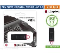 PEN DRIVE KINGSTON DTX/256GB USB 3.0 DATA TRAVELER 256GB PENNETTA CHIAVETTA