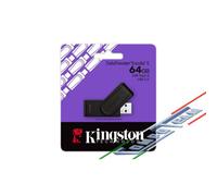 Kingston DataTraveler Exodia S Drive Flash USB - 64GB - USB 3.2 Gen 1 - USB Type A - Nero/Nero - DTXS/64GB