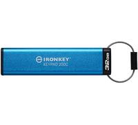 Kingston Technology IronKey Keypad 200 unitÃ flash USB 32 GB USB tipo-C 3.2 Gen 1 [3.1 Gen 1] Blu (KTC Ironkey 32GB KP200C U