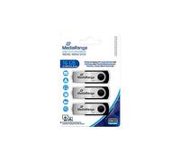 MR 910-3 - Chiavetta USB, USB 2.0, 16 GB, swivel, confezione da 3 pezzi