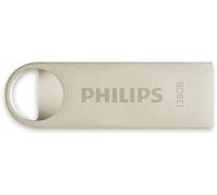 Philips Moon Edition High Speed 2.0 Unità flash USB 128 GB per PC, laptop, computer dati storage, velocità di lettura fino a 20 MB/s, in alluminio, portachiavi