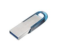 SanDisk 128GB Ultra Flair USB 3.0 Flash Drive, up to 150mb/s read speeds, Tropical Blue