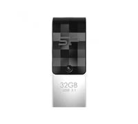 USB-STICK 32GB SILICON POWER USB3.1 + TYPE C C31 BLACK