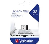 Pen Drive USB 32GB Verbatim Store N Stay Nano Type-A Chiavetta Dati Nero PC