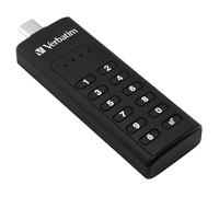 Verbatim Keypad Secure - Memoria UsB-C 3.0 Con Tastierino D'?accesso E Crittografia Dei Dati - 32 Gb - Nero (keypad Secure Usb 3.1 - With 256-Bit Aes