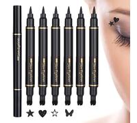 Pen Eyeliner Liquido,Ala per Occhi da | 6 Pezzi Impermeabile Anti-Sbavature Cosmetici Bellezza per Donne Ideali per Viaggio Appuntamenti Nozze Palco Festa Performance e Cosplay