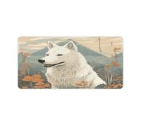 Pen Next to Dog Desk Mat Large Office Desk Pad Protector Impermeabile Computer Mouse Pad Antiscivolo Scrivania Protezione Scrivania Tappetino in Gomma per Tastiera per Ufficio Casa 30,5 x 61 cm